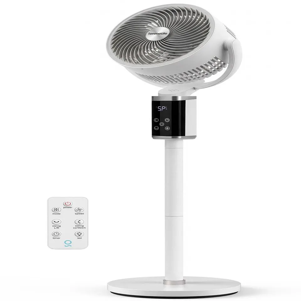 Serenelife Portable SLFNST6AS Standventilator Weiss 45W