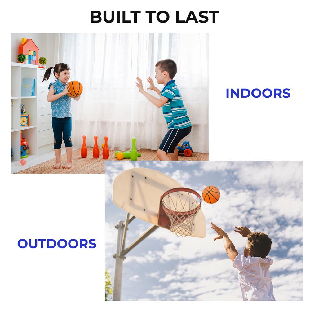 Serenelife Game Tables Basketball Gr.7 Gummi 4er-Set Outdoor