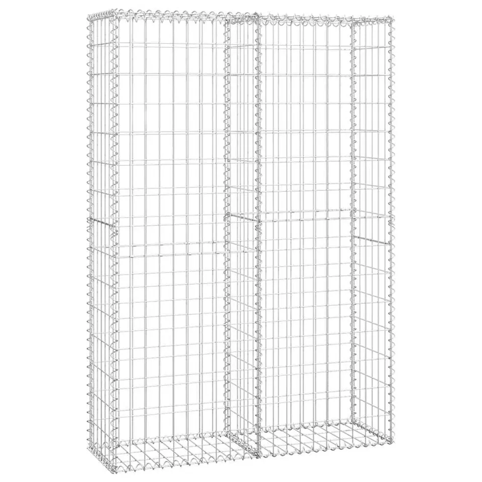 vidaXL Steinkorb Gabione Deckel Stahl 150x100x30 cm