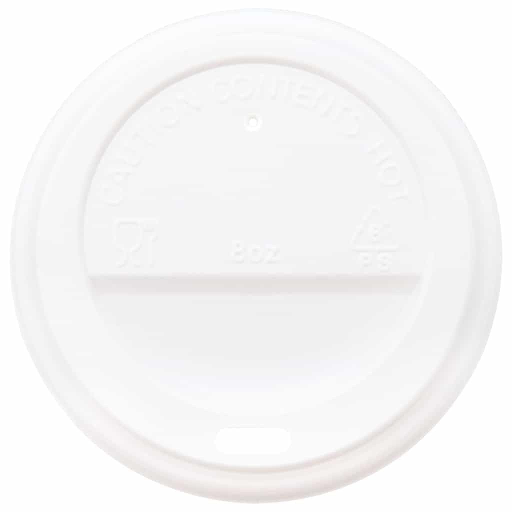 vidaXL Deckel für Pappbecher Ø90mm Weiß 1000 Stück 12oz 16oz