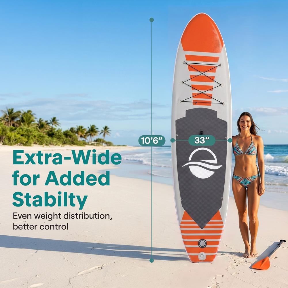 Serenelife SUP Board aufblasbar Blau 10.5ft Komplettset