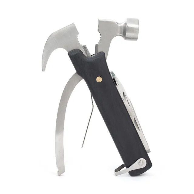 Kikkerland Wood Hammer Multi-Tool 10 Funktionen Holz
