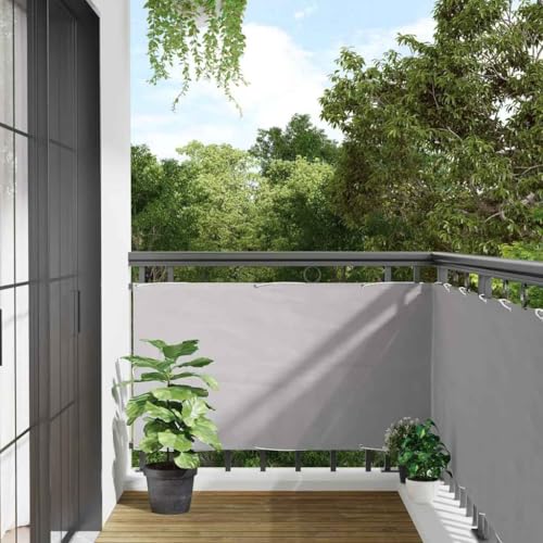 vidaXL Heim & Garten Sichtschutz Grau PVC 1000x90cm Ösen