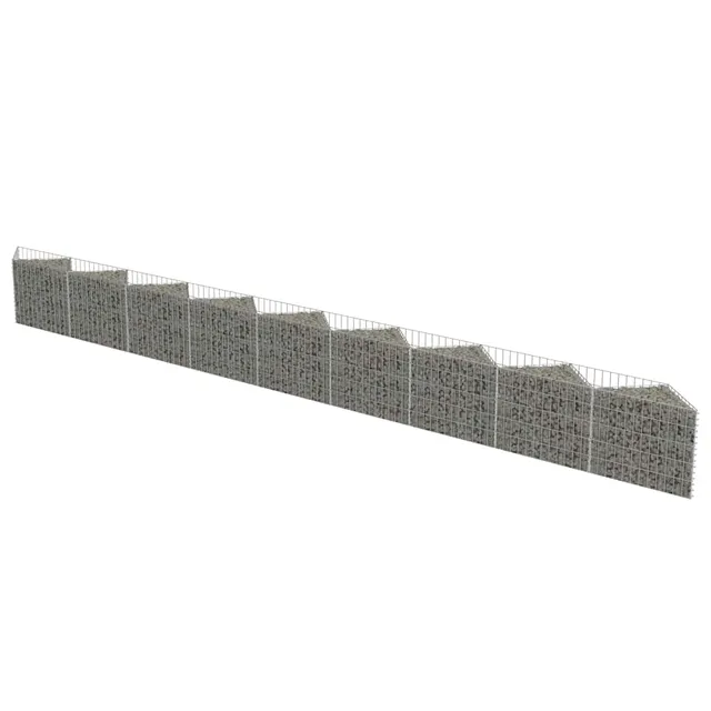 vidaXL Heim & Garten Gabione Pflanzkasten 630x30x50 cm verzinkt