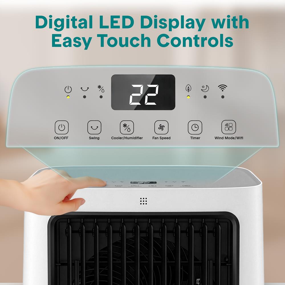 Serenelife Portable AC Luftkühler 30L WiFi 140W
