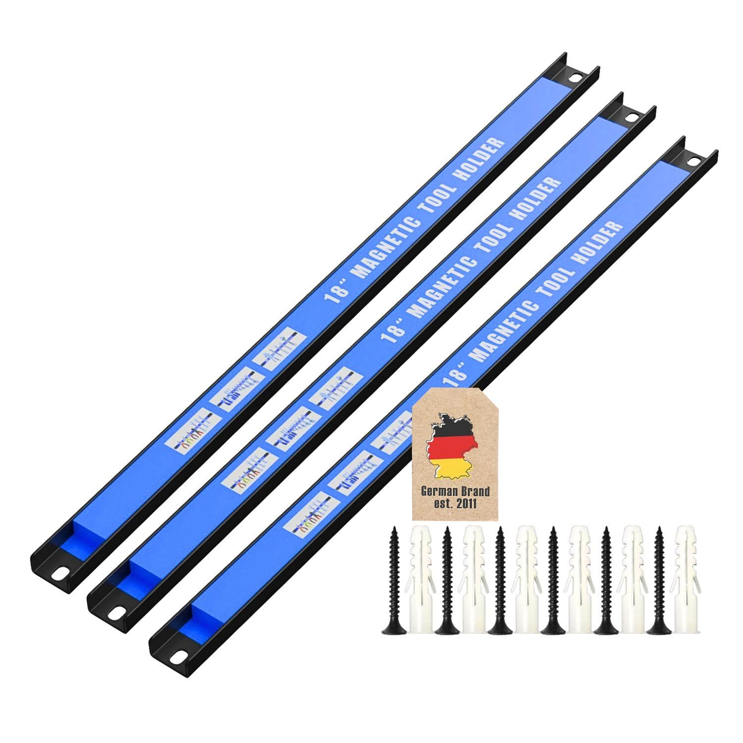Intirilife Bad Magnetleisten Werkzeug 3er Set 45,5 cm