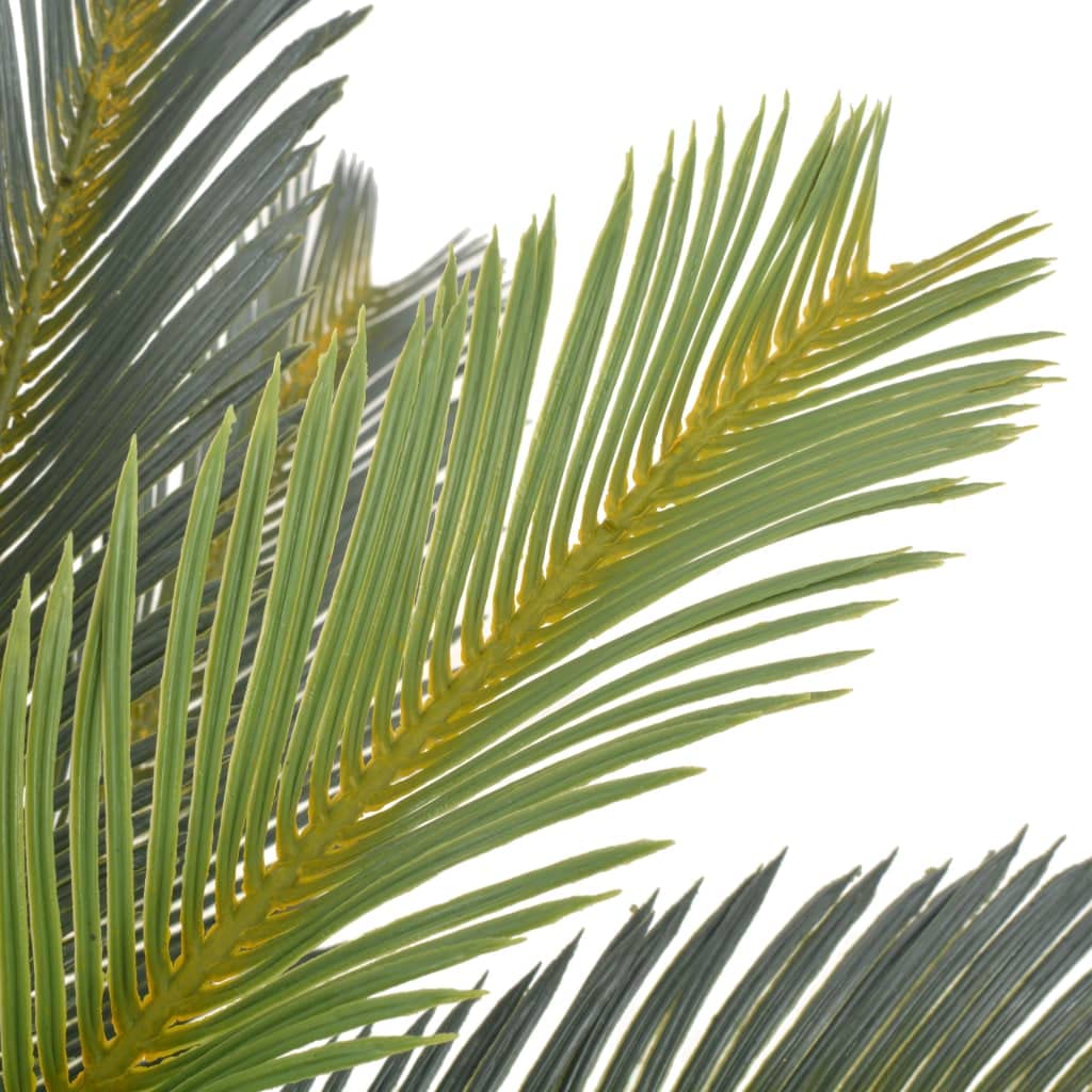 vidaXL Cycas-Palme Kunstpflanze Grün 90 cm mit Topf