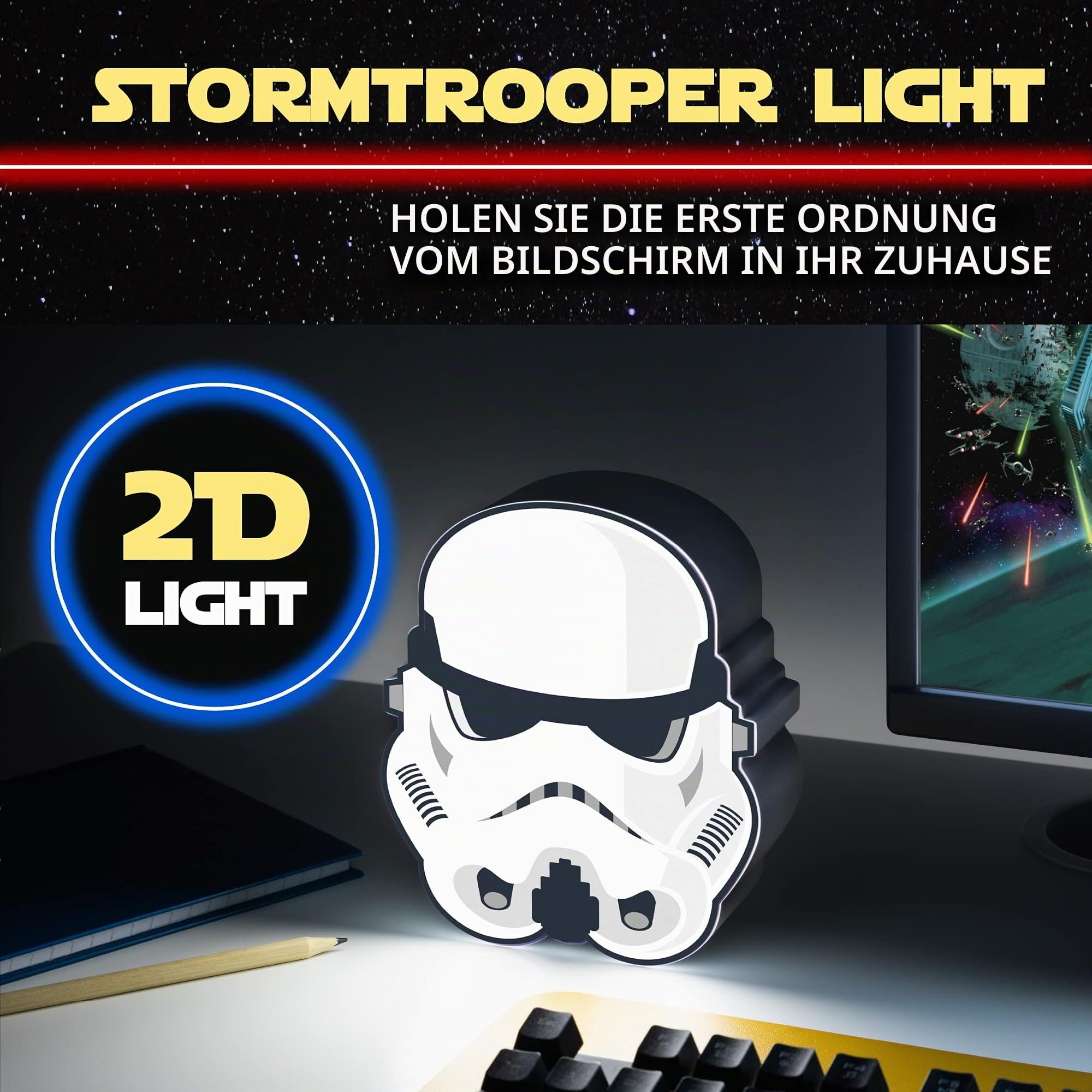 Paladone Star Wars Stormtrooper Nachtlicht 16cm batteriebetrieben