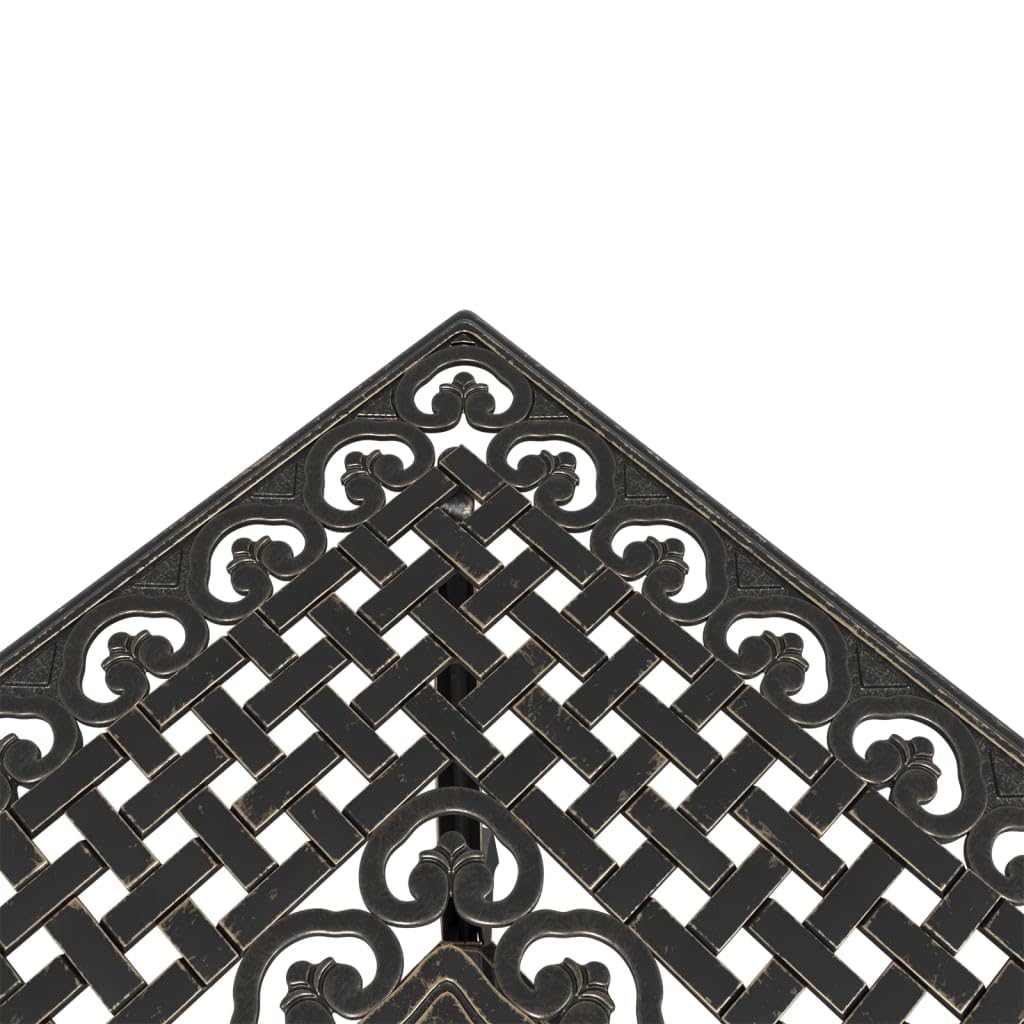 vidaXL Bistro-Set 3-TLG. Bronze Aluminiumguss Gartenmöbel