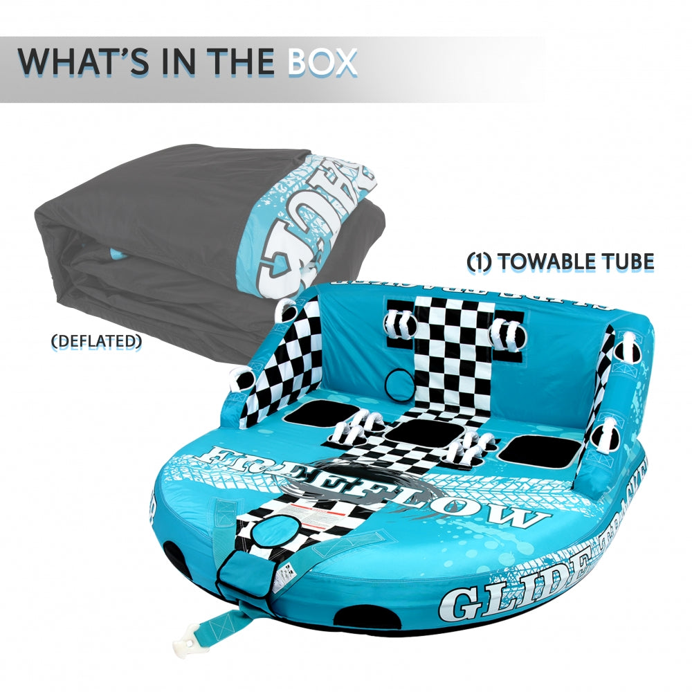 Serenelife Pool Set Towable Tube 3 Personen Nylon