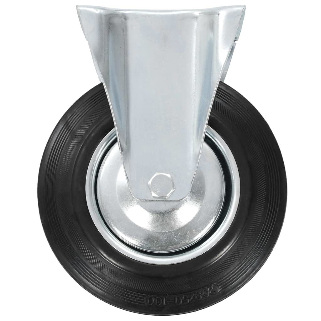 vidaXL Bockrollen 200 mm Gummirollen 32 Stück Schwerlast