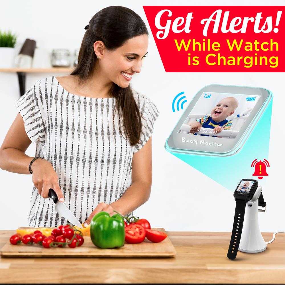 Serenelife Baby Babyphone mit Smartwatch Video Nachtsicht