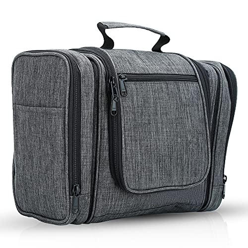 Intirilife Kosmetiktasche Grau 27x13x27,5 cm Polyester aufhängbar