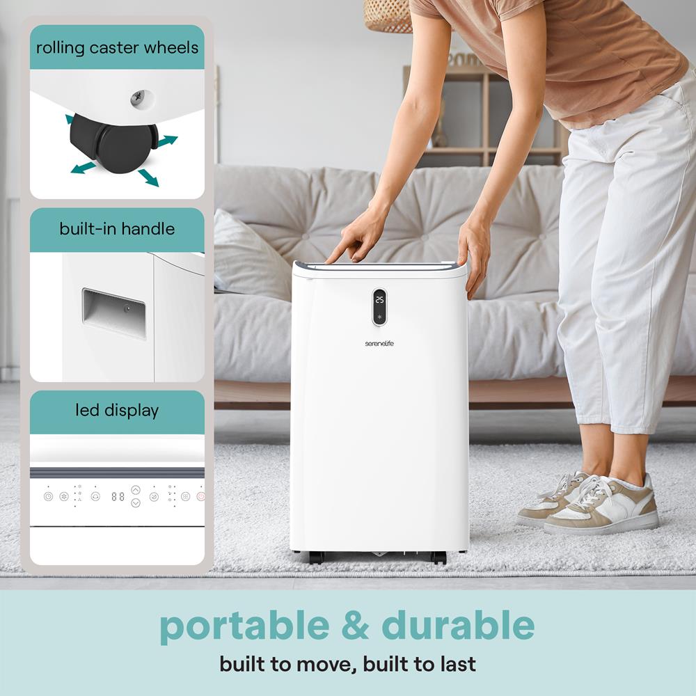 Serenelife Portable AC Klimagerät 12000 BTU Weiß