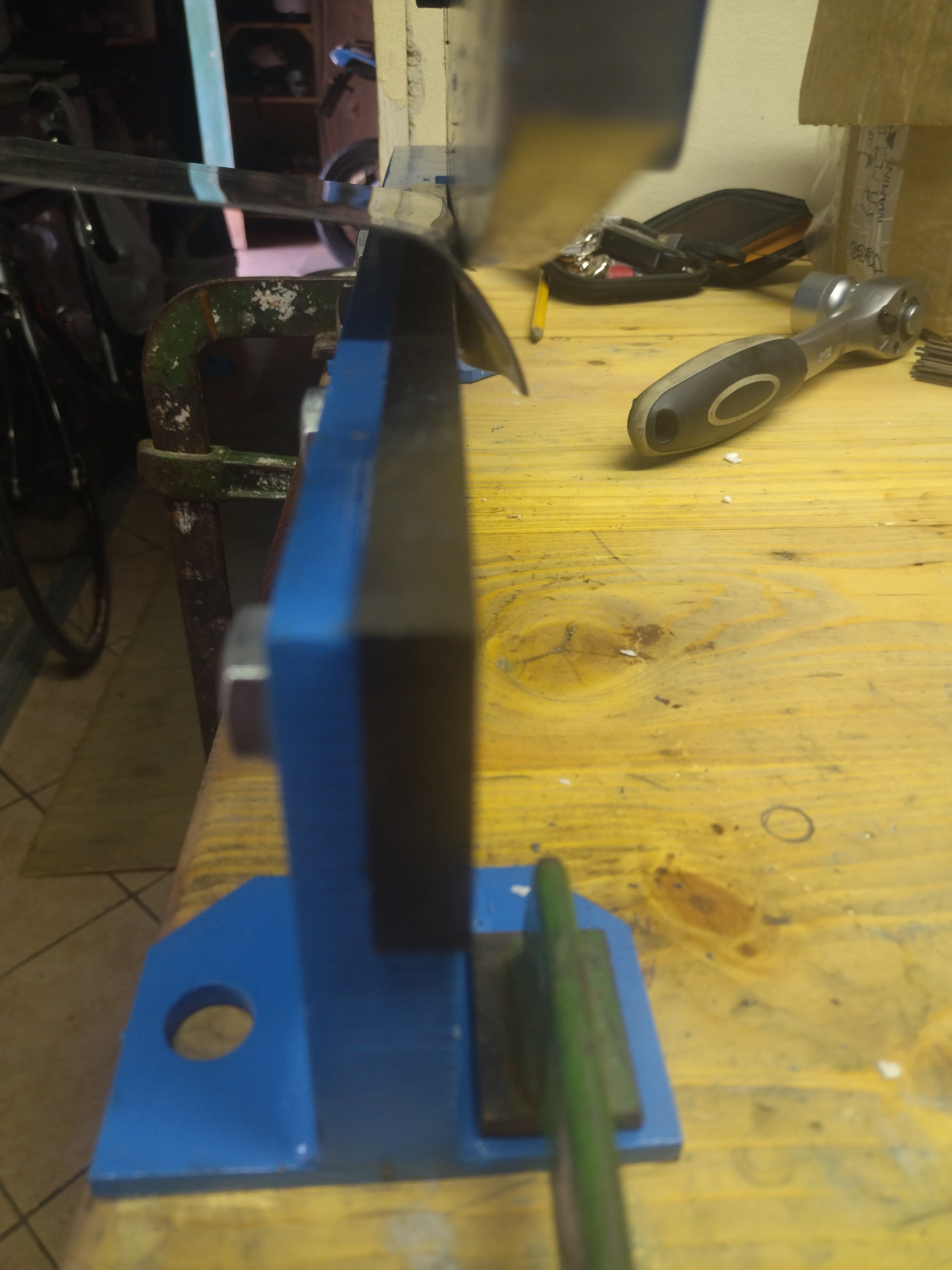 vidaXL Hebelschere 125 mm Blau Stahl für Blech und Stangen