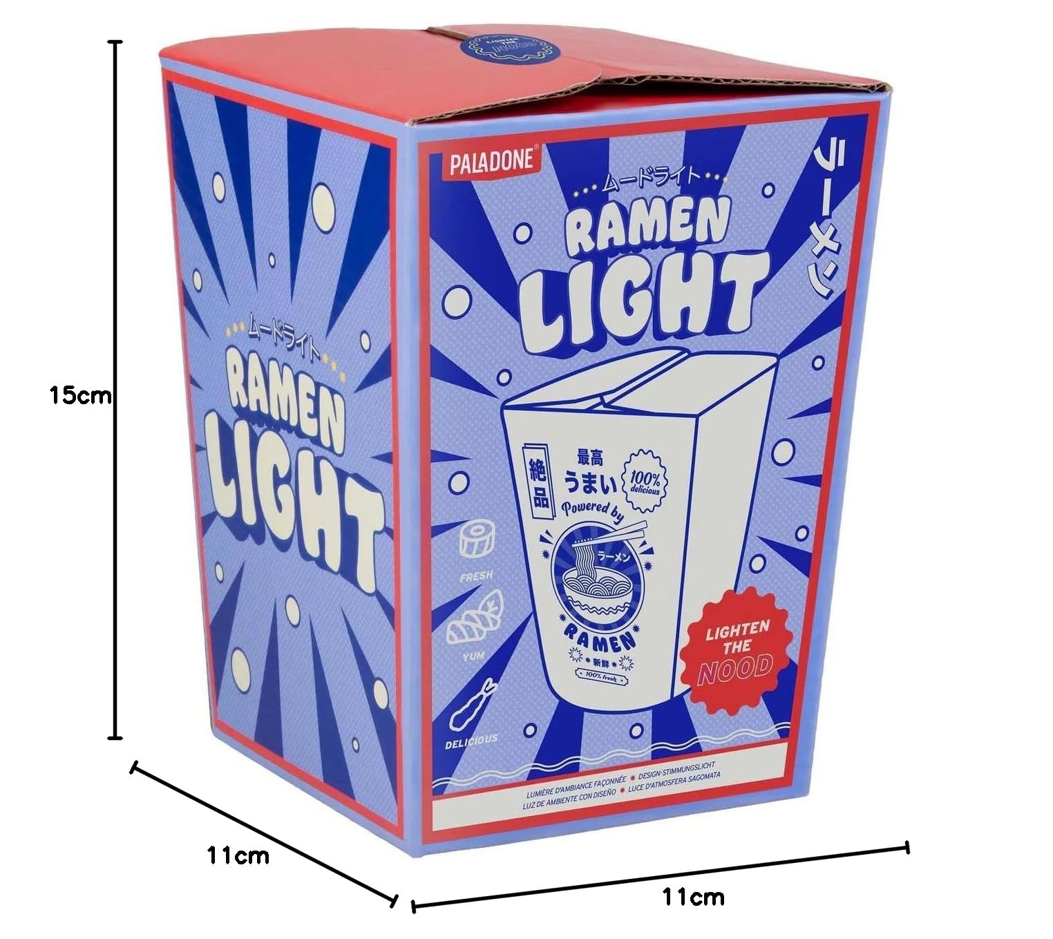 Paladone Lighting Ramen Box Licht Batterie 15,6 cm