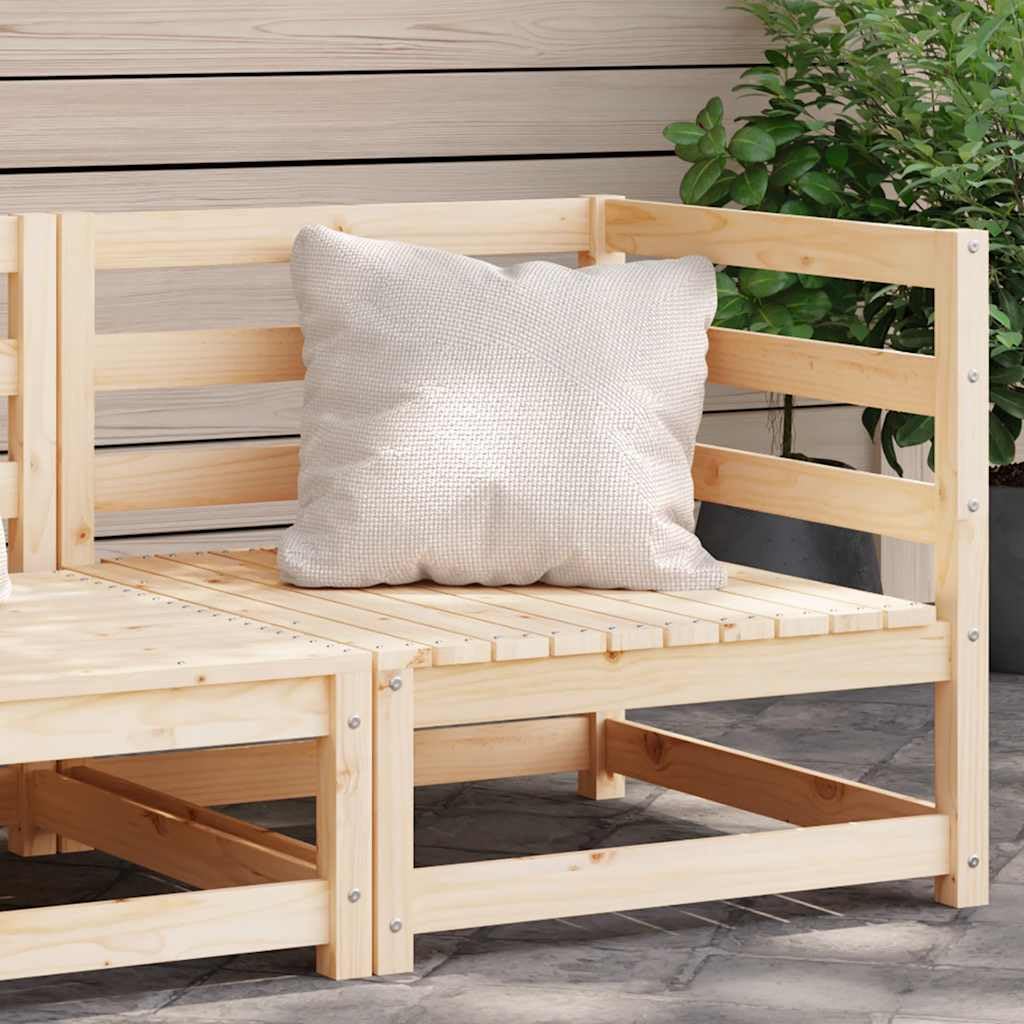 vidaXL Garten Ecksofa Modular Kiefer Massivholz Natur