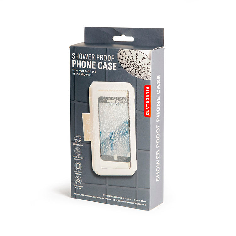 Kikkerland Shower Proof Phone Case Handyhülle wasserdicht Dusche