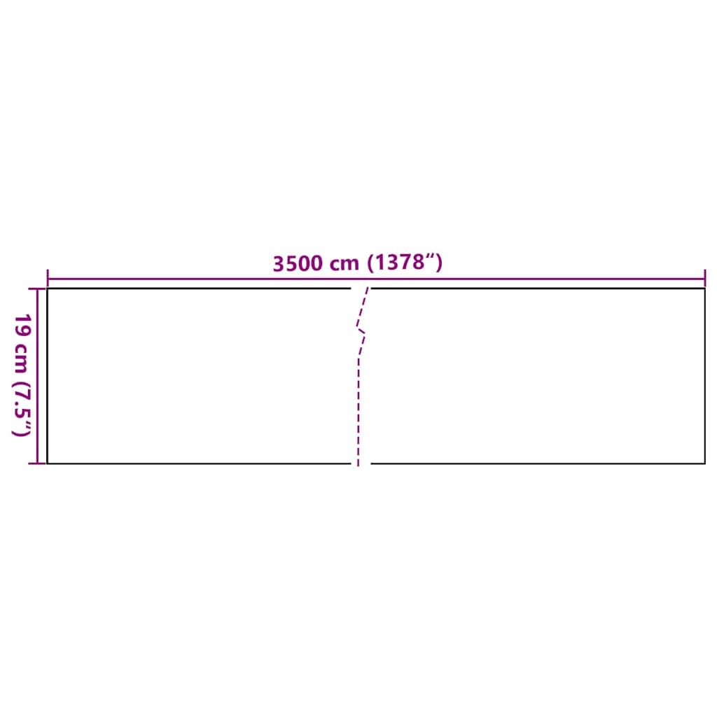 vidaXL Heim & Garten Sichtschutzstreifen 35x0,19m Creme PVC