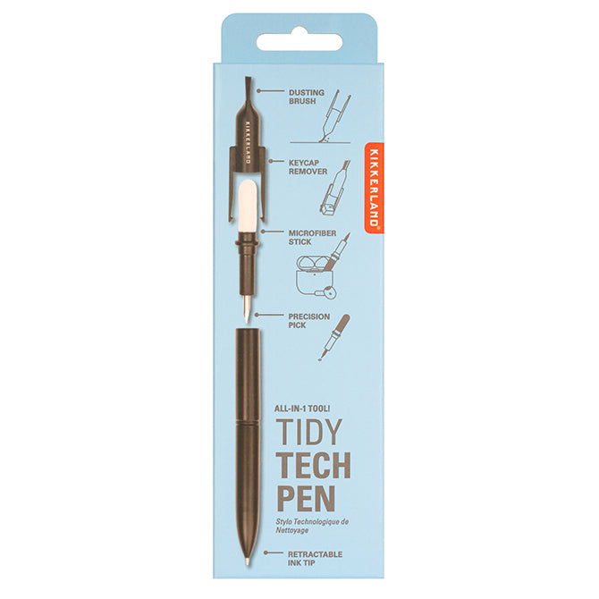 Kikkerland Tidy Tech Pen Reinigungsstift mit Bürste
