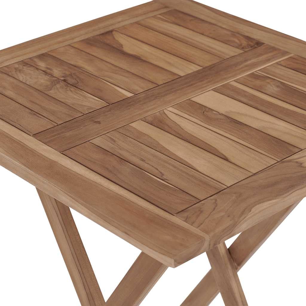 vidaXL 3-tlg. Garten-Essgruppe Teak Massivholz klappbar