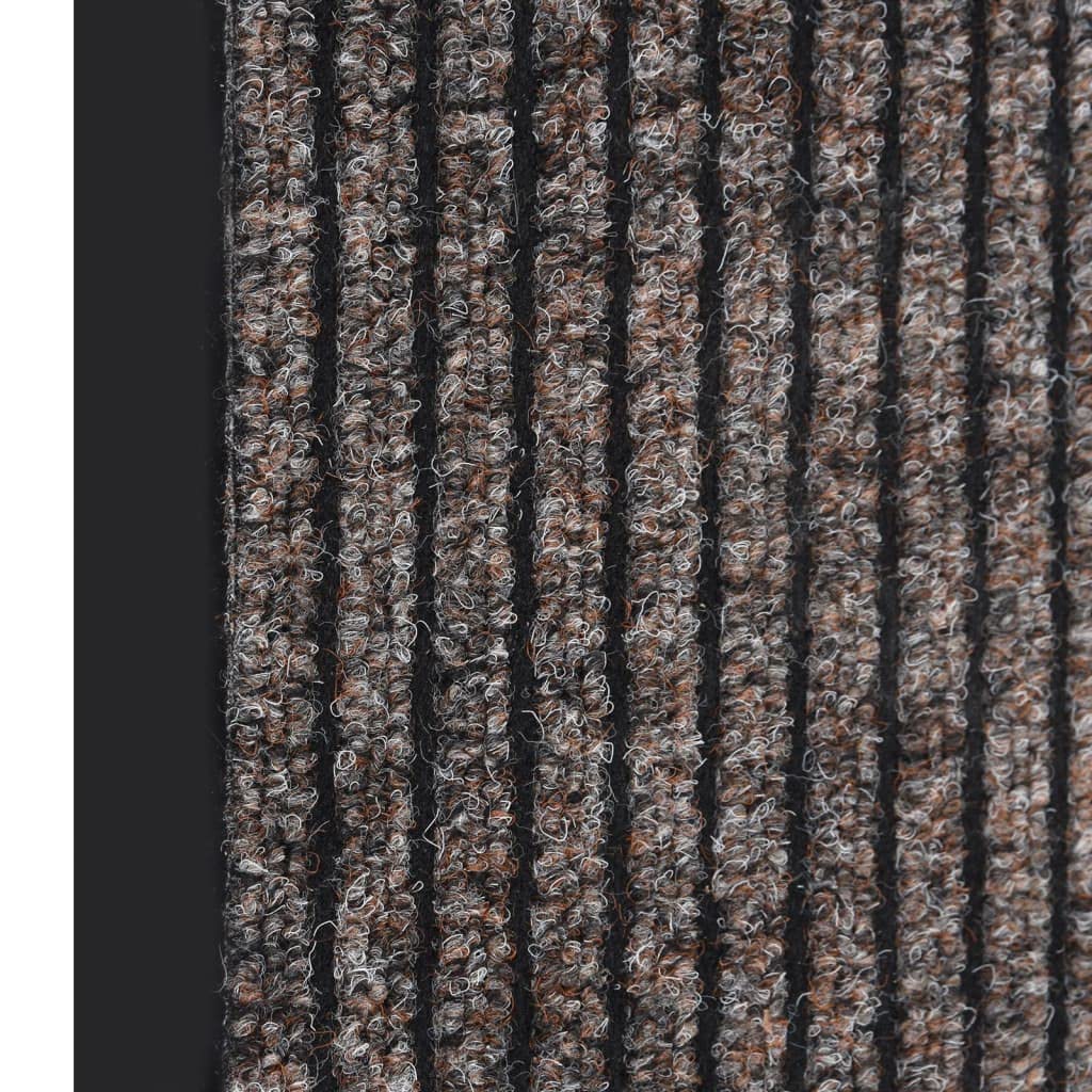 vidaXL Fußmatte Beige Gestreift Türmatte 40x60 cm