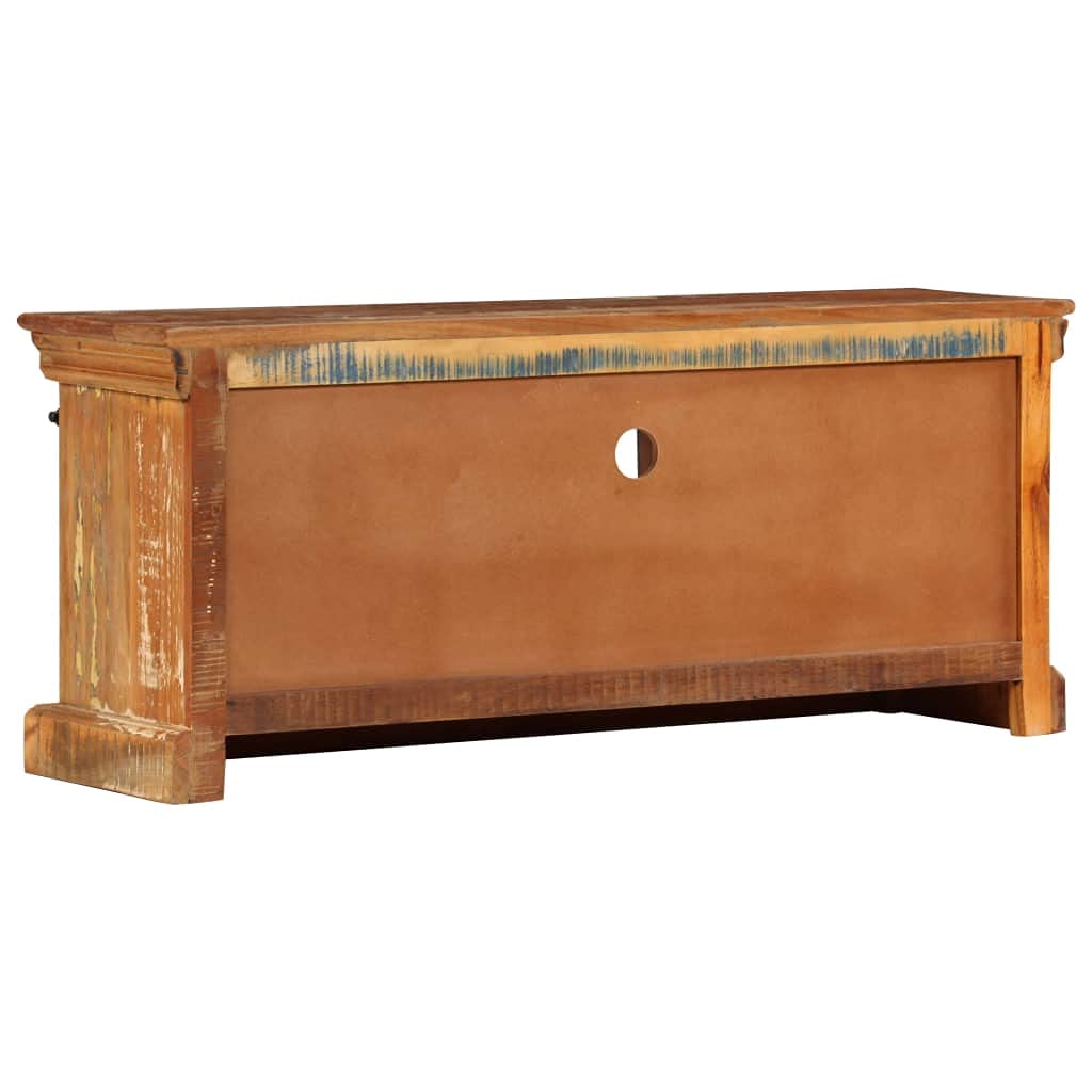 vidaXL Möbel TV-Schrank 110x30x45 cm Altholz Massiv Lowboard