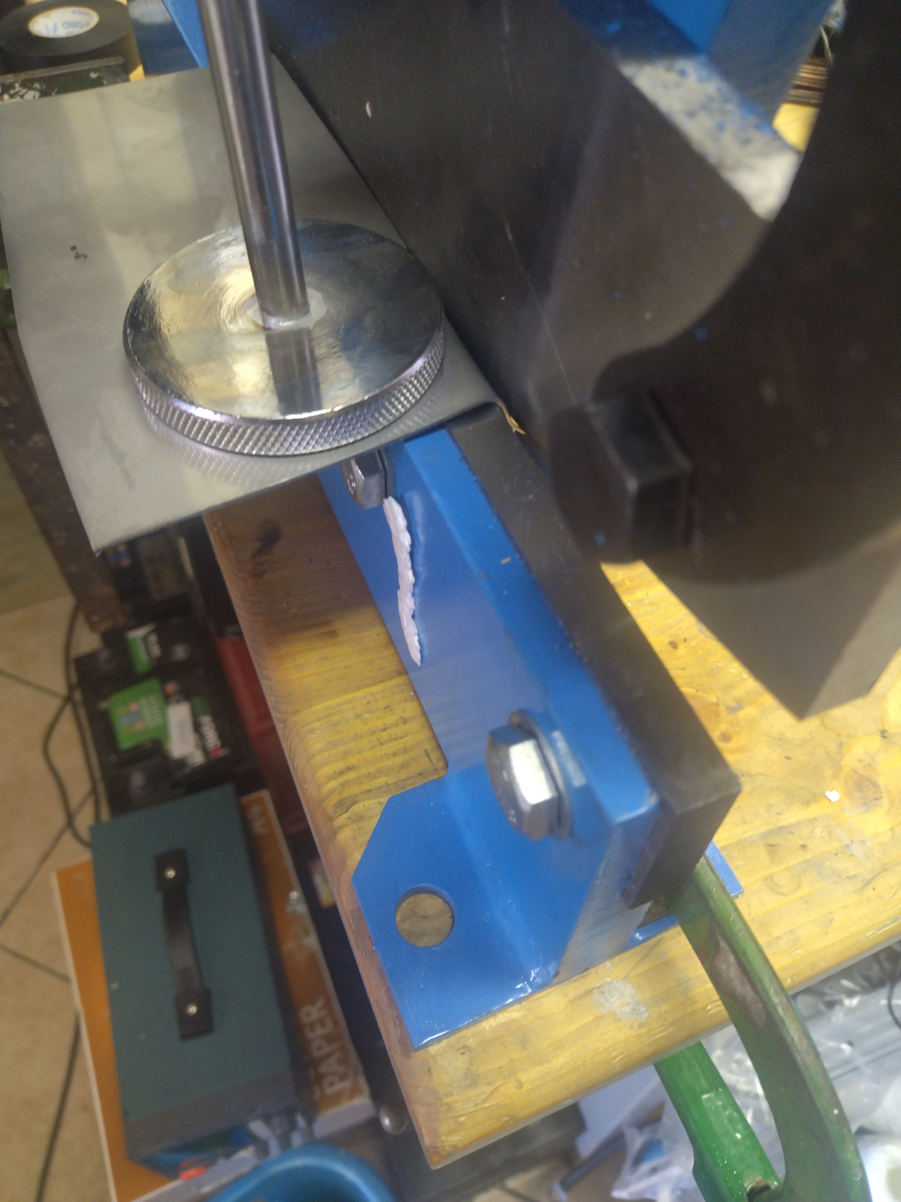 vidaXL Hebelschere 125 mm Blau Stahl für Blech und Stangen
