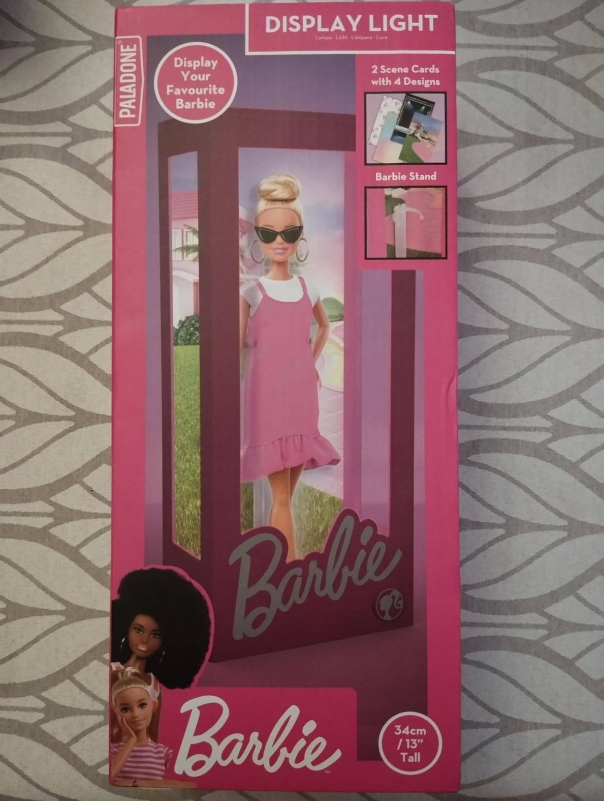 Paladone Barbie Puppen Ausstellungsbox Licht 34cm USB