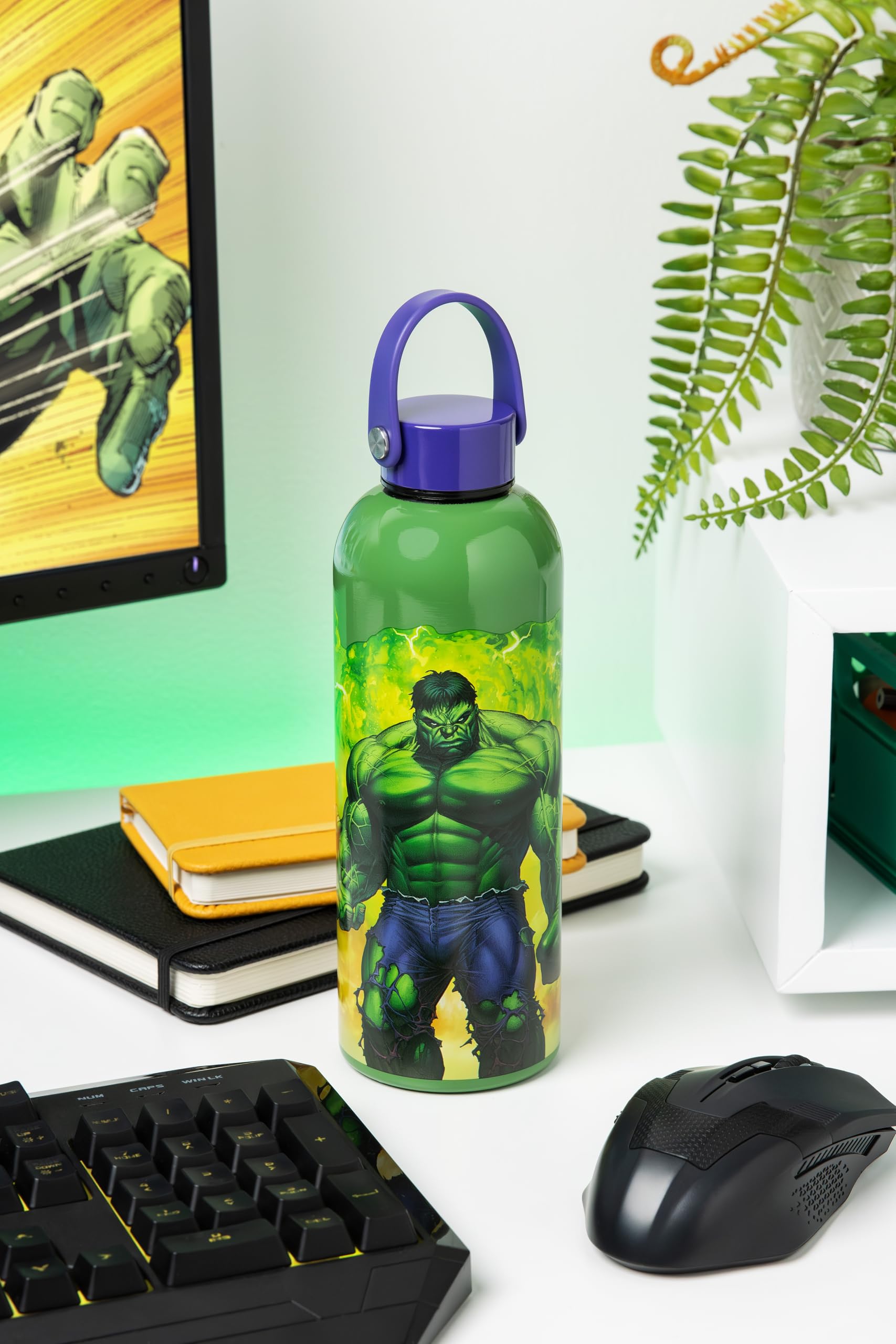 Paladone Marvel Hulk Trinkflasche Metall isoliert Geschenk