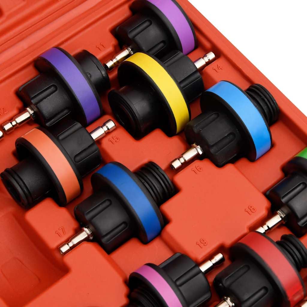 vidaXL Fahrzeuge Kühlsystem Tester Set Rot Druckprüfung