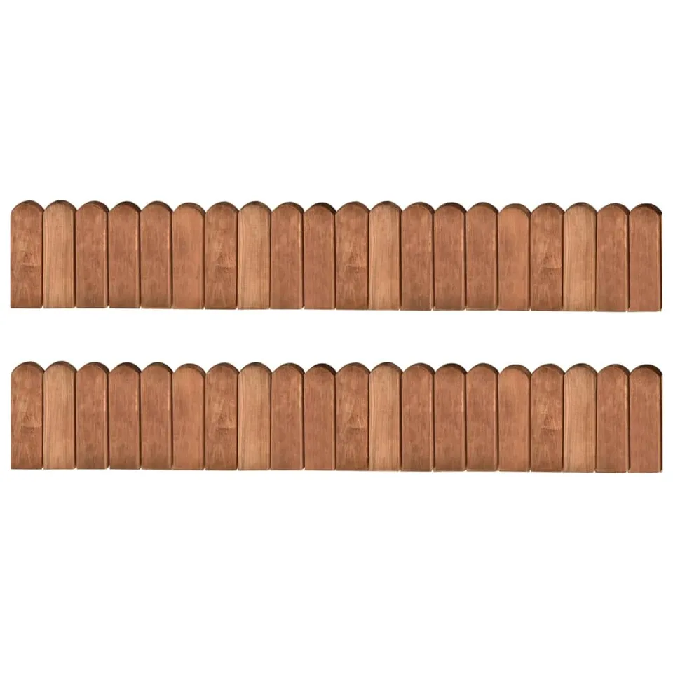 vidaXL Heim & Garten Rollboarder Beeteinfassung Braun 120 cm
