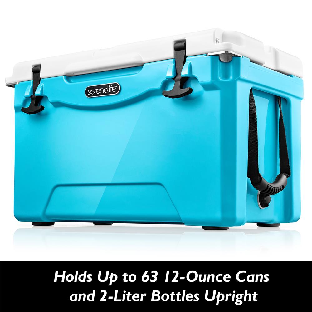 Serenelife Camping 50 Qt Kühlbox Blau 5 Tage Eis