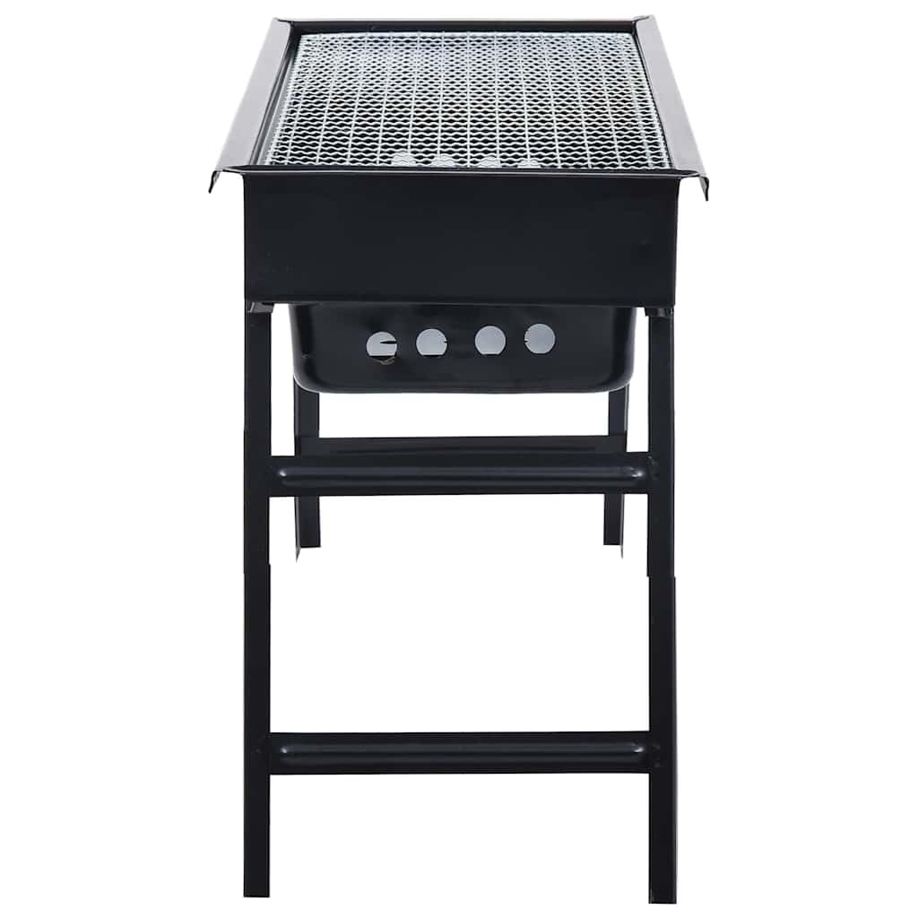 vidaXL Camping Grill Holzkohlegrill Klappbar Stahl 60 cm