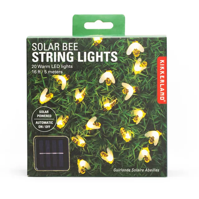 Kikkerland Home Solar Bee Lichterkette Bienen 5 m