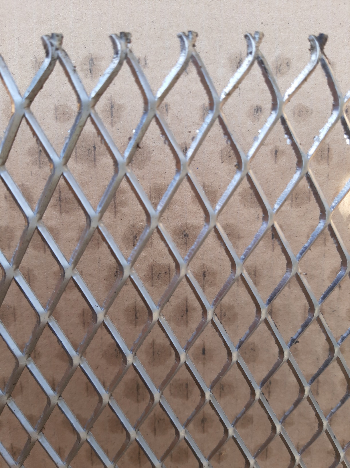 vidaXL Streckmetall Gittermatte Edelstahl 100x85 cm 45x20x4 mm