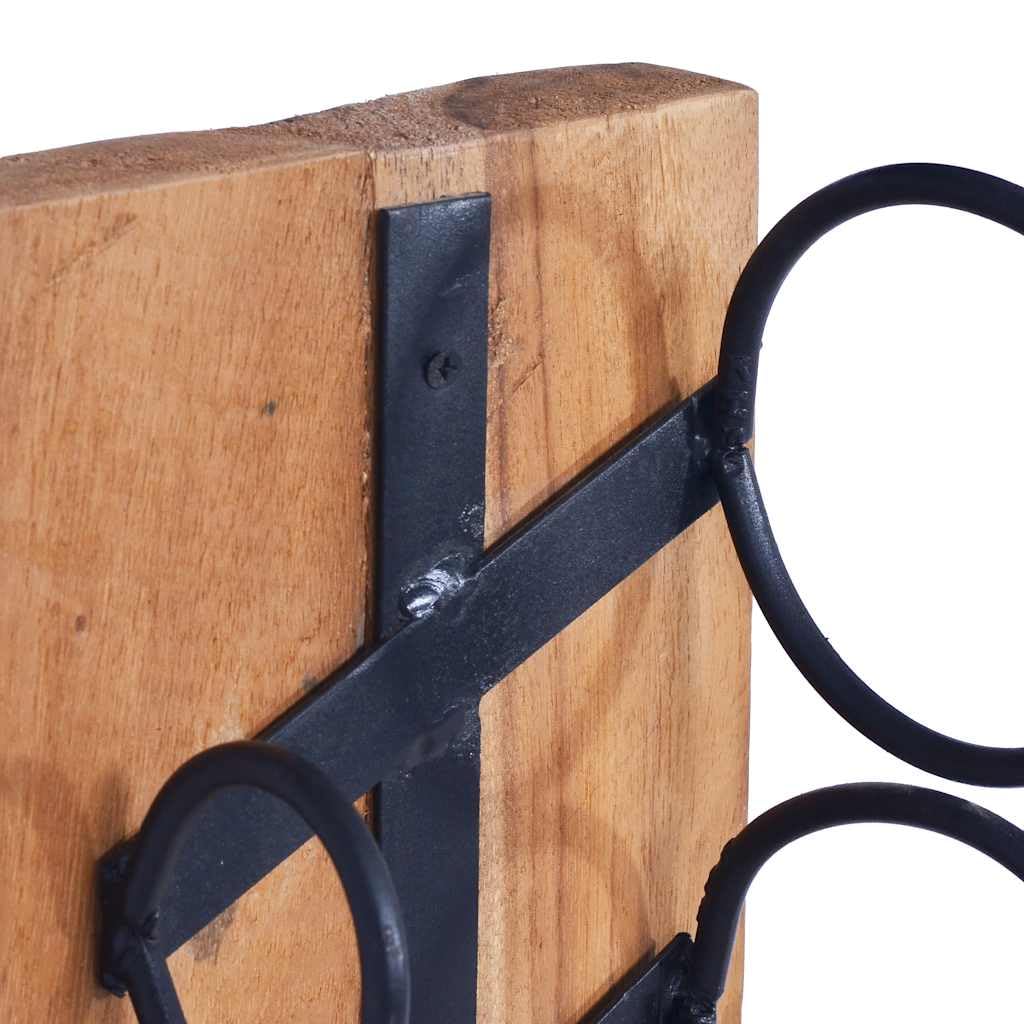 vidaXL Heim & Garten Weinständer Teak 6 Flaschen 35x35x100 cm