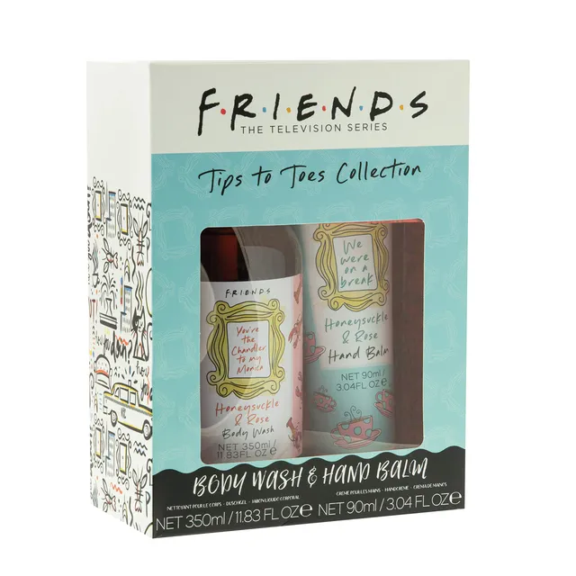 Paladone Friends Tips to Toes Pflegeset Honeysuckle Rose 350+90ml