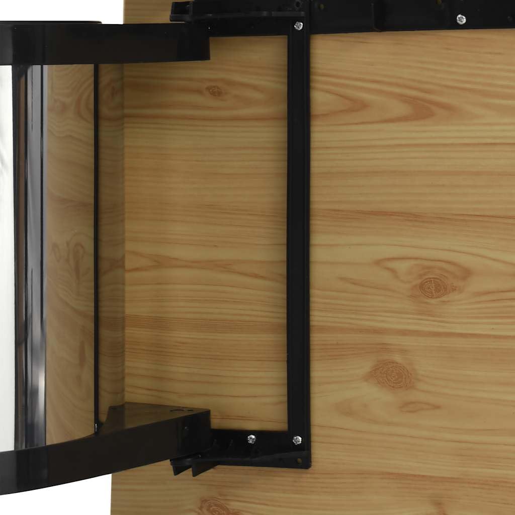 vidaXL Heim & Garten Einbau-Mülleimer 8 L schwarz Edelstahl