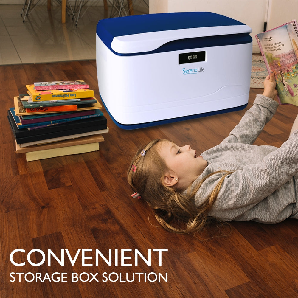 Serenelife SLSBIN10 Box Abschließbar 32 L Stapelbar