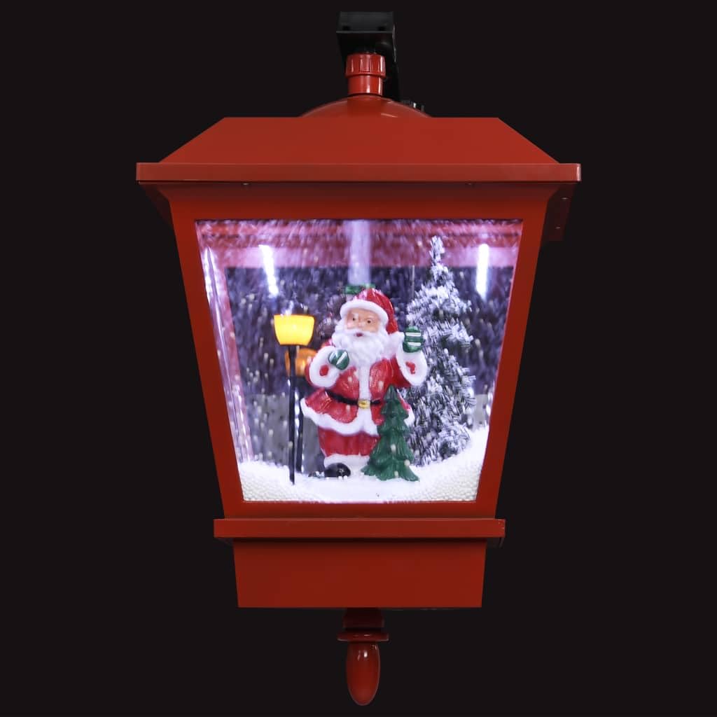 vidaXL Weihnachten Wandleuchte LED Weihnachtsmann rot 40x27x45 cm