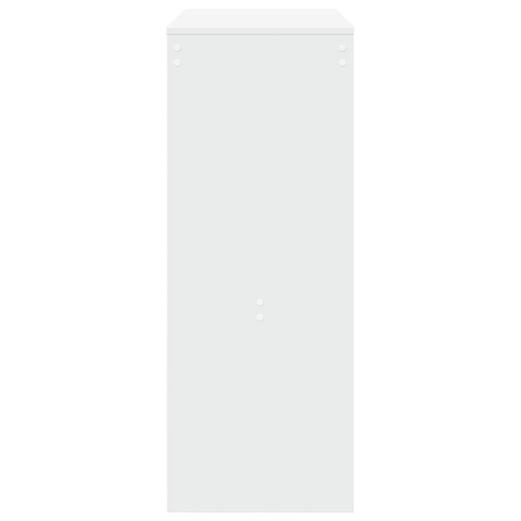vidaXL Bartisch Weiß 90x40x103,5cm Hochtisch mit Regal