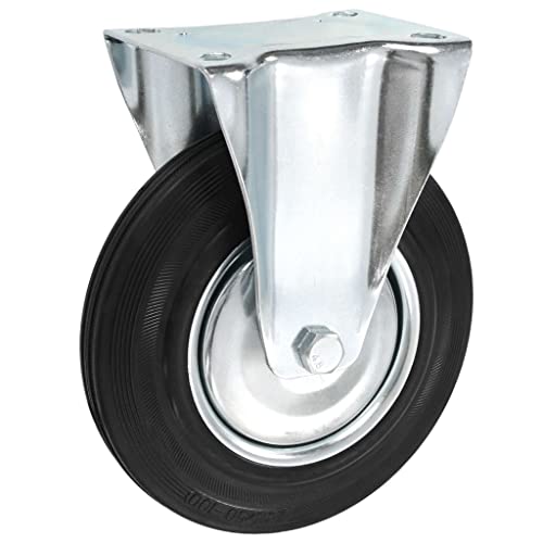 vidaXL Bockrollen 200 mm Gummirollen 32 Stück Schwerlast