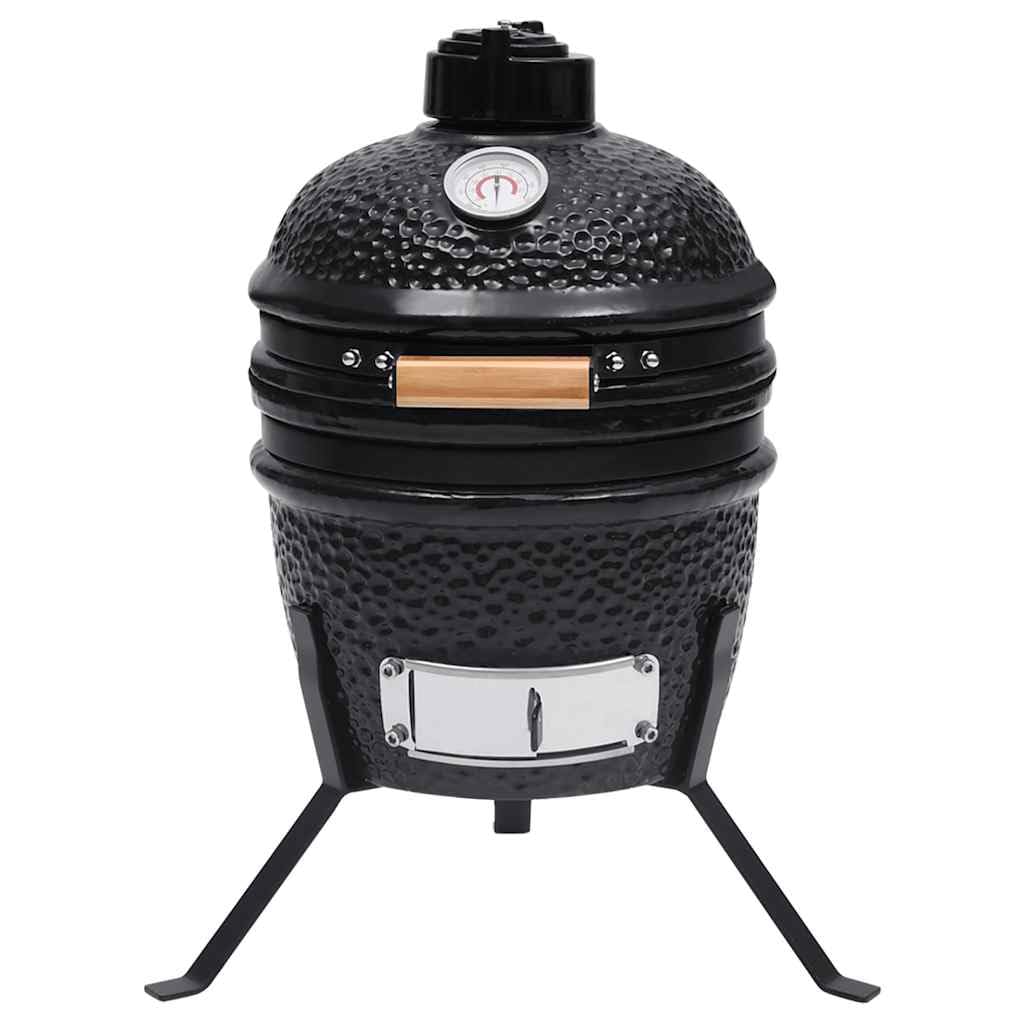 vidaXL Heim & Garten Kamado-Grill 56 cm Schwarz Keramik