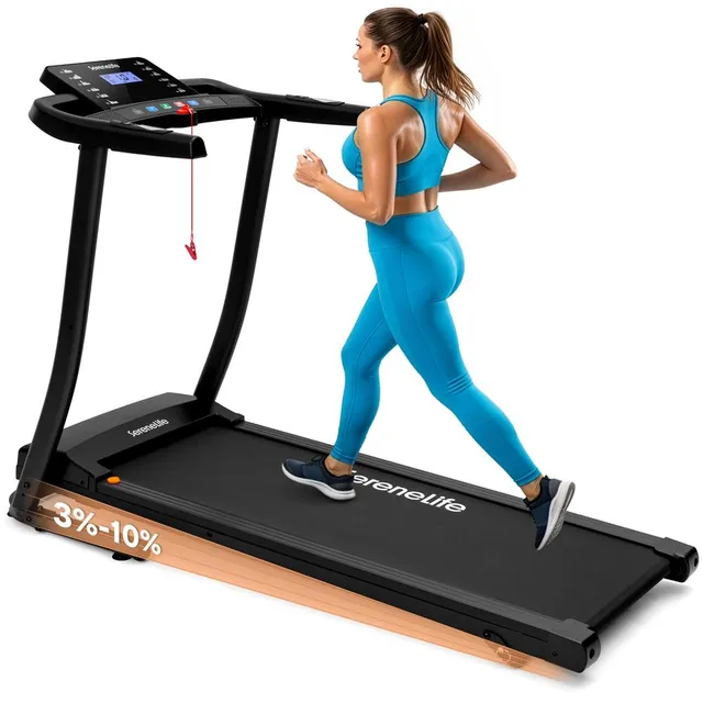 Serenelife Fitness Laufband klappbar Bluetooth 12 Programme
