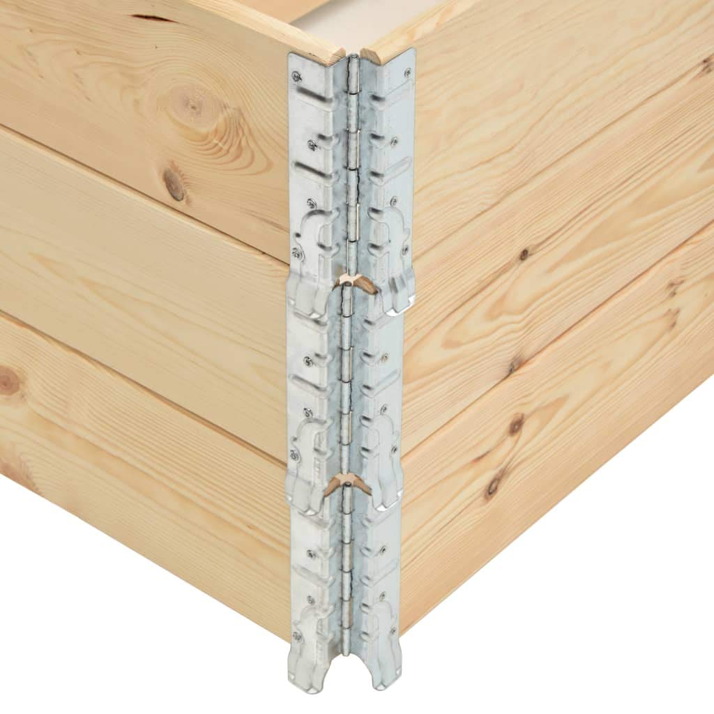 vidaXL Heim & Garten Palettenrahmen 60x80 Kiefer 3 Stück