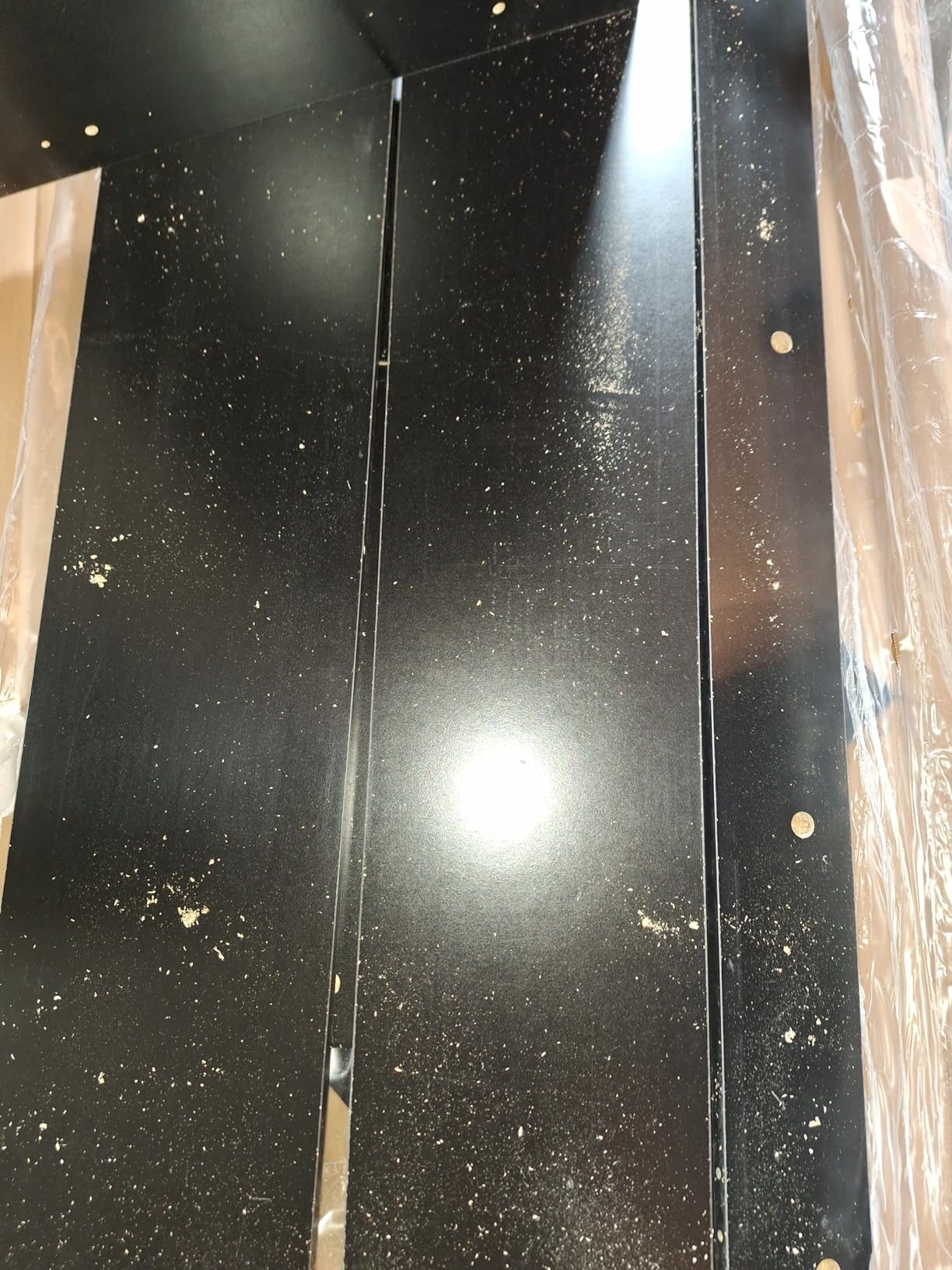 vidaXL Bartisch Weiß 102x50x103,5cm Stehtisch mit Regal