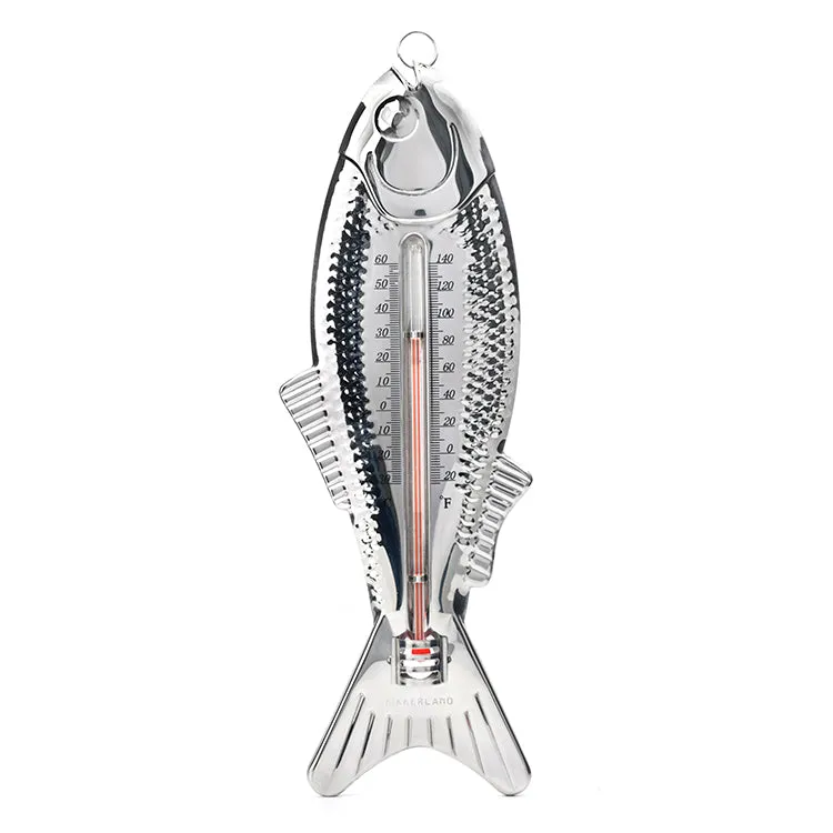 Kikkerland Fisch Thermometer Innen Außen Celsius Fahrenheit