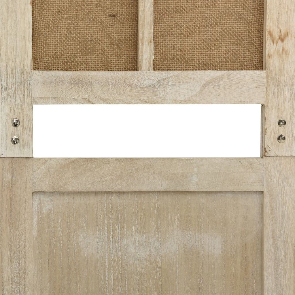 vidaXL Paravent 4-tlg. Raumteiler Braun 140x165cm Stoff