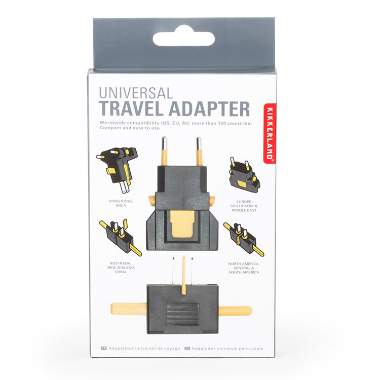 Kikkerland On-The-Go Universal Travel Adapter Reiseadapter 150 Länder